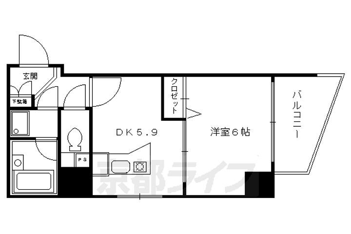 京都府京都市下京区植松町 清水五条駅 1DK マンション 賃貸物件詳細