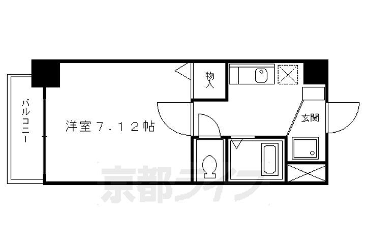 京都府京都市中京区西ノ京池ノ内町 二条駅 1K マンション 賃貸物件詳細