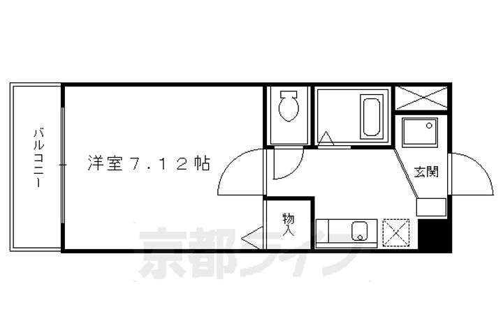 京都府京都市中京区西ノ京池ノ内町 二条駅 1K マンション 賃貸物件詳細