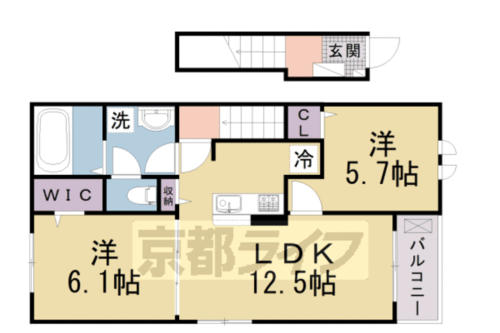 エスペランサ 2階 2LDK 賃貸物件詳細