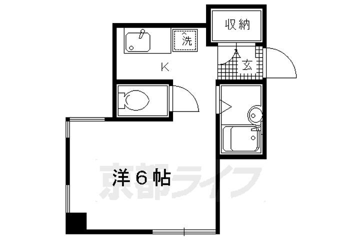 京都府京都市北区衣笠東御所ノ内町 北野白梅町駅 1K マンション 賃貸物件詳細