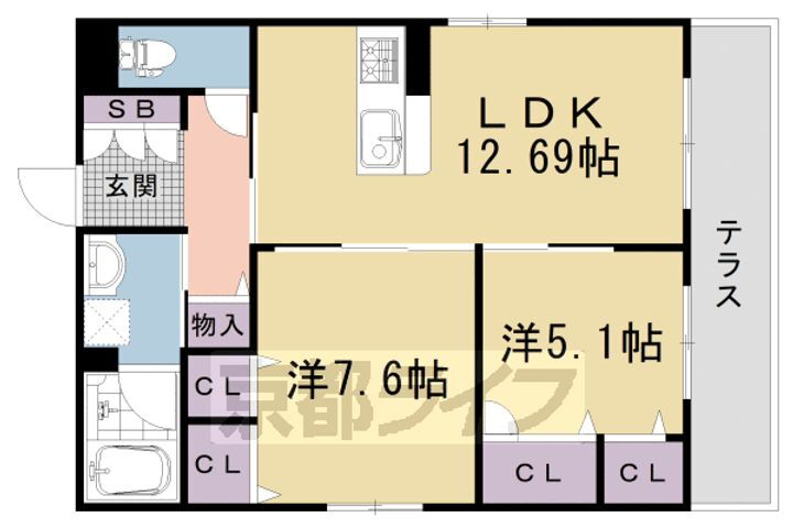 京都府京都市中京区壬生土居ノ内町 西院駅 2LDK アパート 賃貸物件詳細