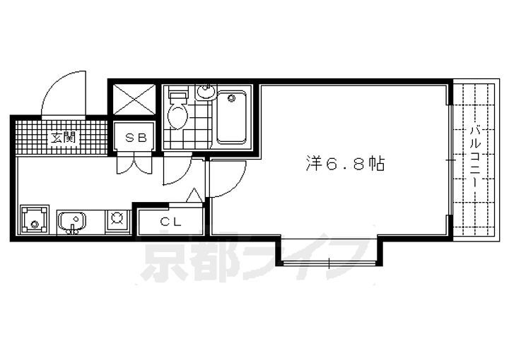 ＤＥＴＯＭ‐１烏丸鞍馬口パートⅡ 4階 1K 賃貸物件詳細