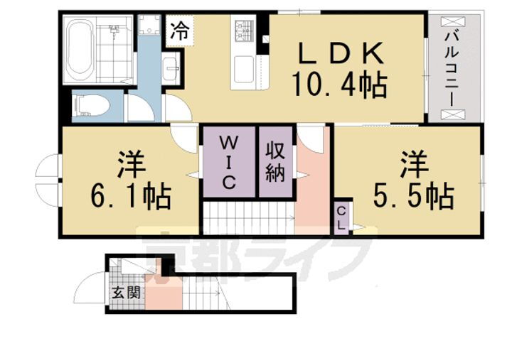 京都府八幡市下奈良出垣内 石清水八幡宮駅 2LDK アパート 賃貸物件詳細