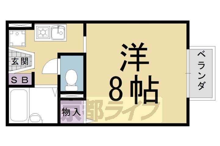 京都府京都市伏見区深草極楽町 藤森駅 1K アパート 賃貸物件詳細