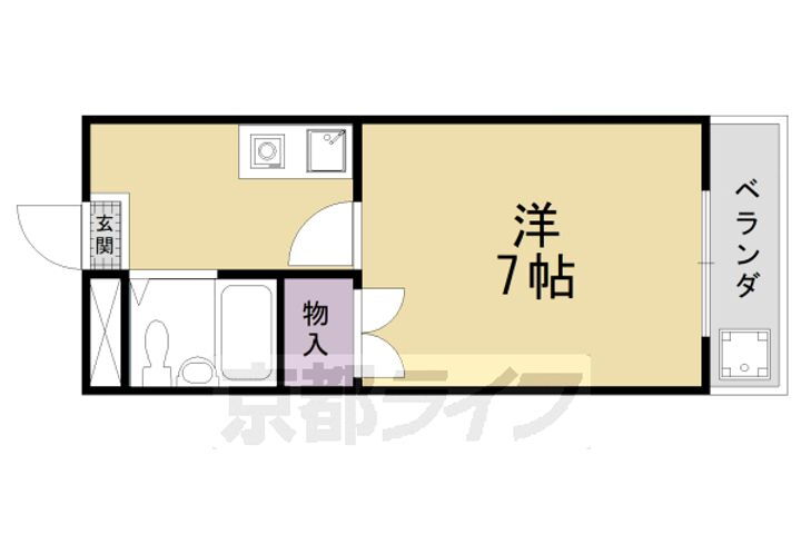 京都府京都市伏見区景勝町 伏見駅 1K アパート 賃貸物件詳細