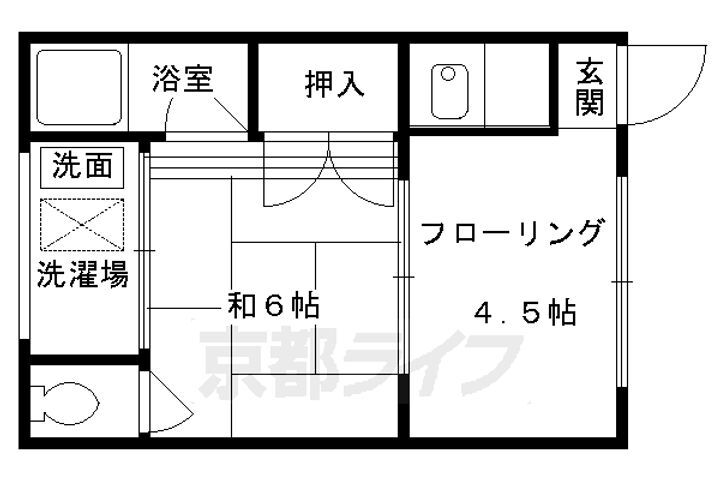 京都府京都市伏見区深草西浦町６丁目 藤森駅 1DK マンション 賃貸物件詳細