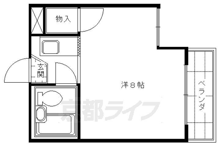 京都府京都市伏見区新町１２丁目 丹波橋駅 1K マンション 賃貸物件詳細