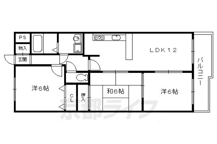 京都府京都市伏見区深草兜山町 ＪＲ藤森駅 3LDK マンション 賃貸物件詳細