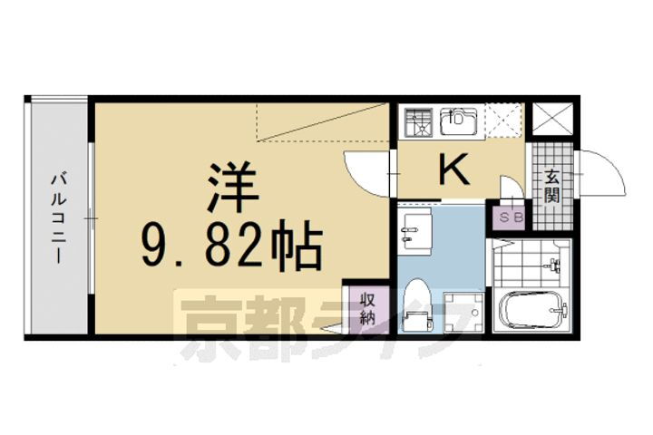 Ｇｌａｄｖｉｓ二条式部 1階 1K 賃貸物件詳細