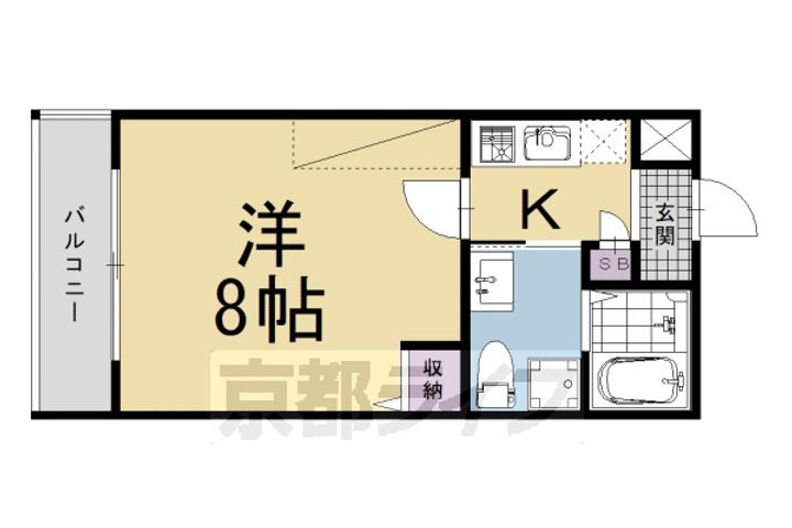 Ｇｌａｄｖｉｓ二条式部 4階 1K 賃貸物件詳細
