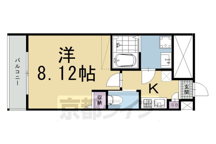 Ｇｌａｄｖｉｓ二条式部 4階 1K 賃貸物件詳細