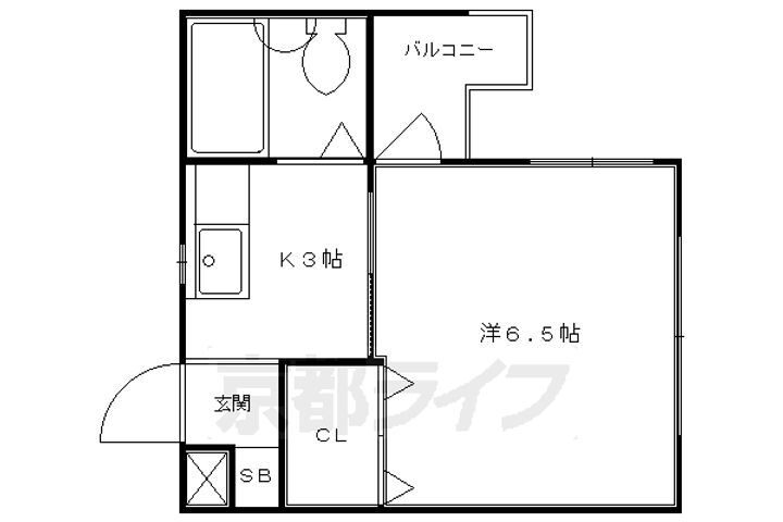 京都府京都市右京区西院西寿町 西院駅 1K マンション 賃貸物件詳細