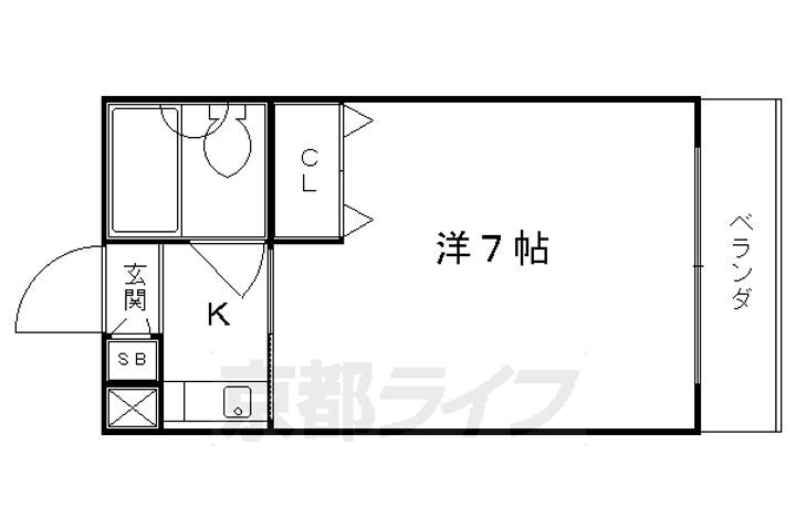 京都府京都市中京区西ノ京月輪町 西大路御池駅 1K マンション 賃貸物件詳細
