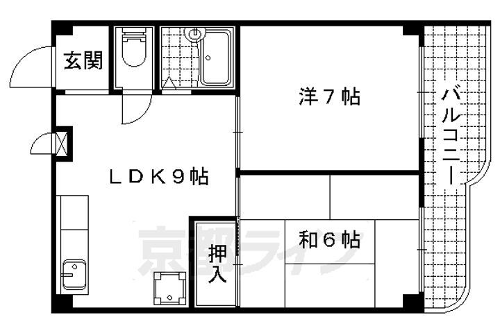 ドミール小野 1階 2LDK 賃貸物件詳細