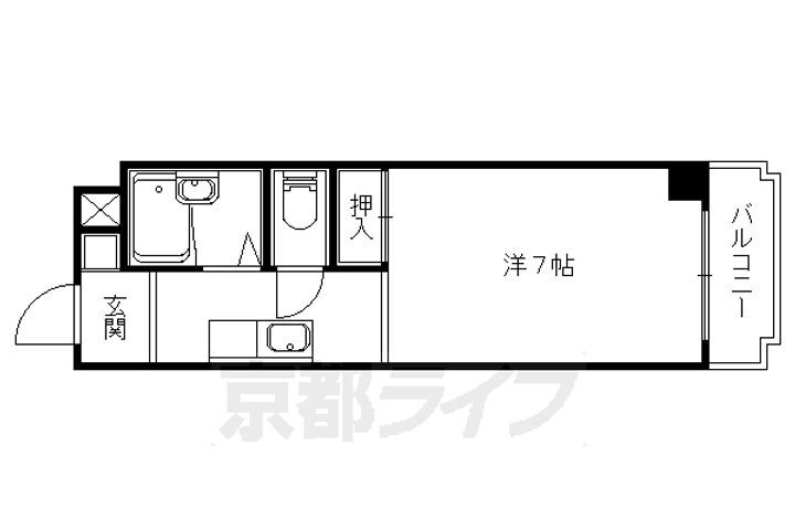 京都府京都市山科区勧修寺縄手町 小野駅 1K マンション 賃貸物件詳細