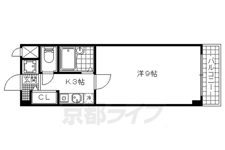 京都府京都市山科区小山北溝町 四宮駅 1K マンション 賃貸物件詳細