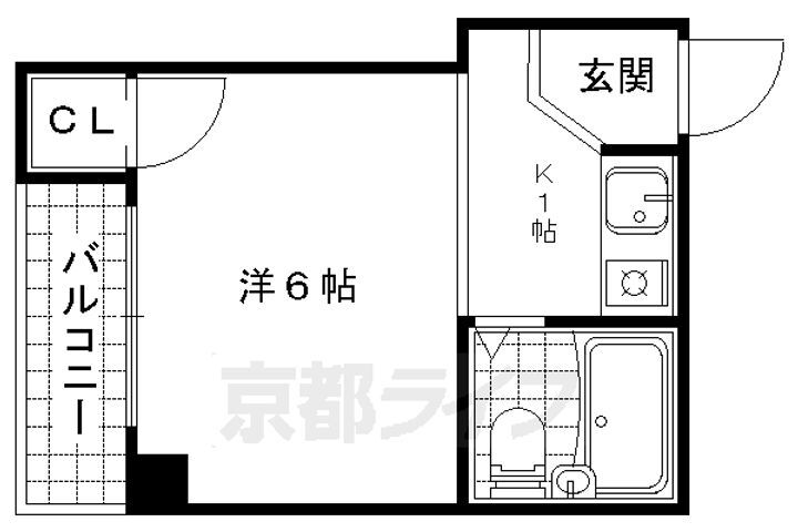 京都府京都市山科区四ノ宮泉水町 四宮駅 1K マンション 賃貸物件詳細