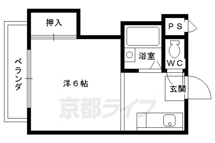 京都府京都市右京区宇多野福王子町 花園駅 1K マンション 賃貸物件詳細