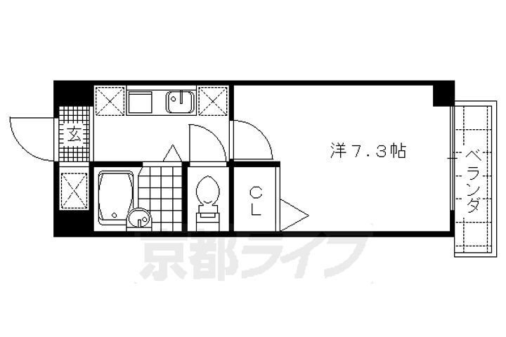 京都府京都市右京区太秦上ノ段町 太秦駅 1K マンション 賃貸物件詳細