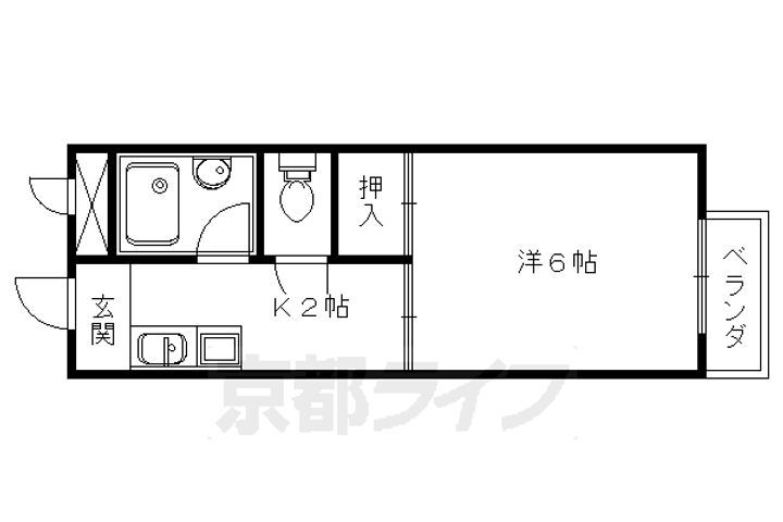 京都府京都市右京区太秦馬塚町 太秦駅 1K マンション 賃貸物件詳細