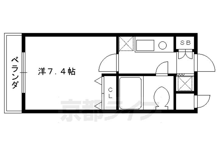 京都府京都市右京区西院北矢掛町 西院駅 1K マンション 賃貸物件詳細