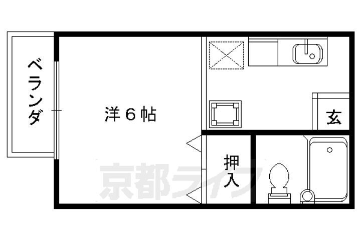 京都府京都市右京区山ノ内赤山町 西院駅 1K アパート 賃貸物件詳細