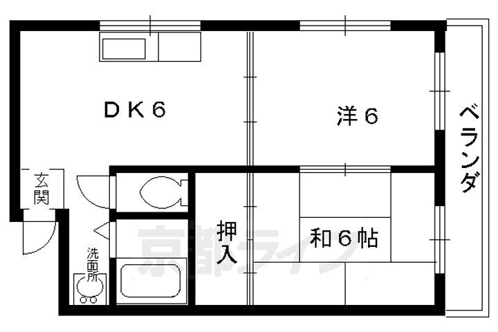 京都府京都市右京区梅津前田町 松尾大社駅 2DK マンション 賃貸物件詳細
