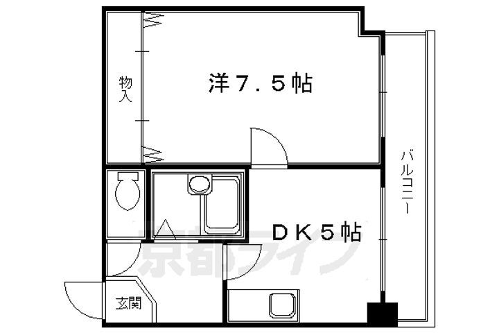 京都府京都市中京区尾張町 京都市役所前駅 1DK マンション 賃貸物件詳細