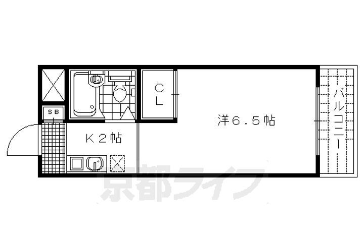 京都府京都市右京区山ノ内養老町 西院駅 1K マンション 賃貸物件詳細