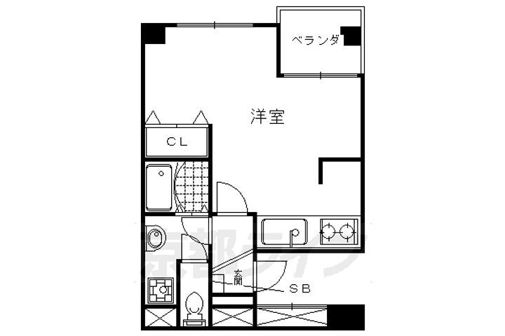 京都府京都市右京区西京極豆田町 西京極駅 1K マンション 賃貸物件詳細