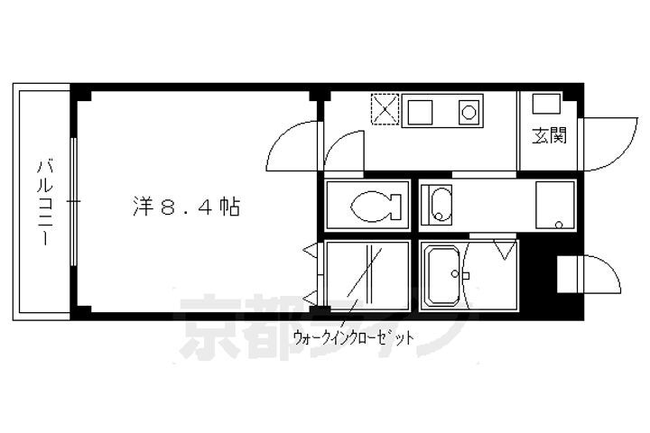 京都府京都市右京区西院西貝川町 西京極駅 1K マンション 賃貸物件詳細