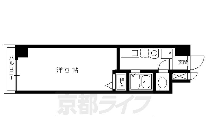 京都府京都市中京区西ノ京西中合町 西大路御池駅 1K マンション 賃貸物件詳細