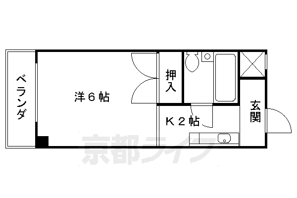 京都府京都市右京区西京極大門町 西京極駅 1K マンション 賃貸物件詳細