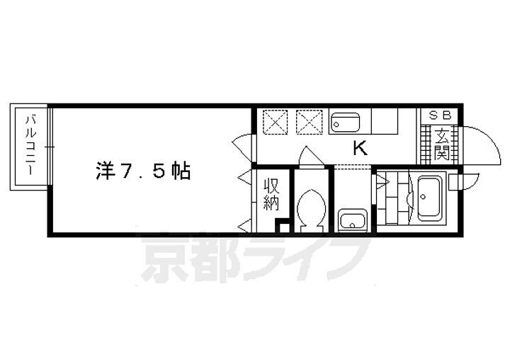 京都府京都市下京区七条御所ノ内南町 西大路駅 1K アパート 賃貸物件詳細