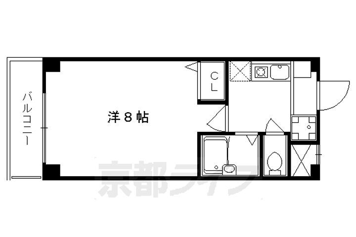 京都府京都市右京区西院西寿町 西院駅 1K マンション 賃貸物件詳細