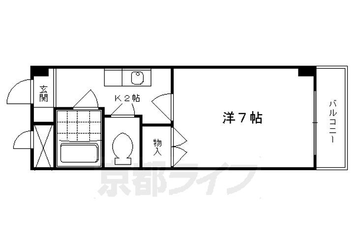 京都府京都市中京区西ノ京銅駝町 西大路御池駅 1K マンション 賃貸物件詳細