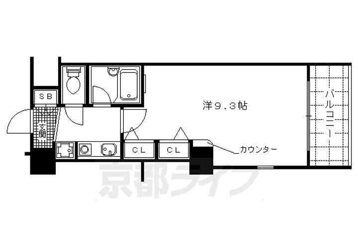 京都府京都市右京区梅津南広町 西京極駅 1K マンション 賃貸物件詳細