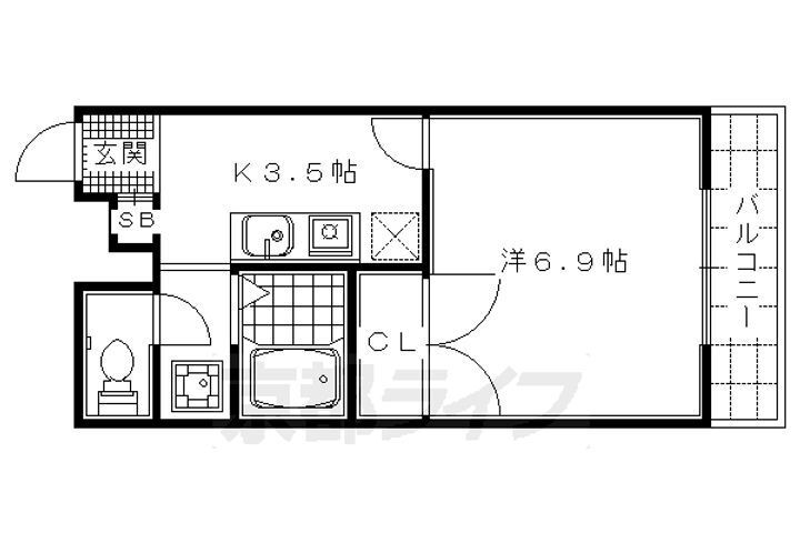 京都府京都市中京区西ノ京北小路町 二条駅 1K アパート 賃貸物件詳細