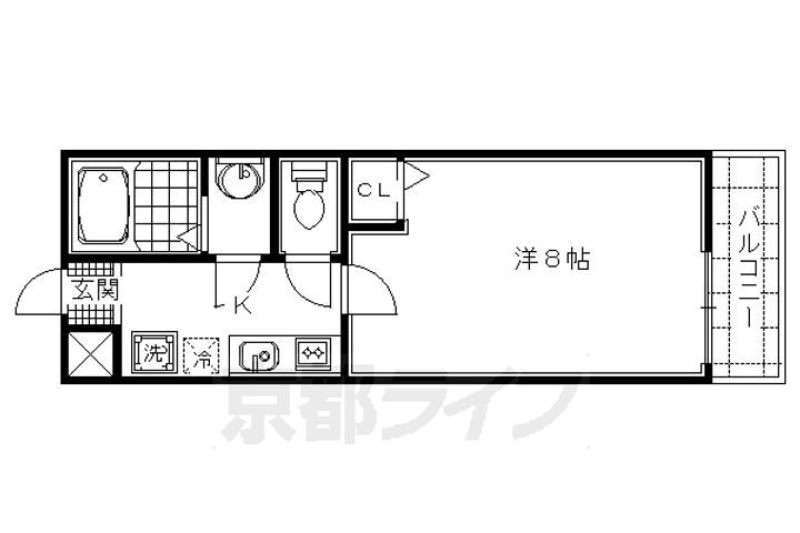 京都府京都市中京区壬生東淵田町 西院駅 1K マンション 賃貸物件詳細