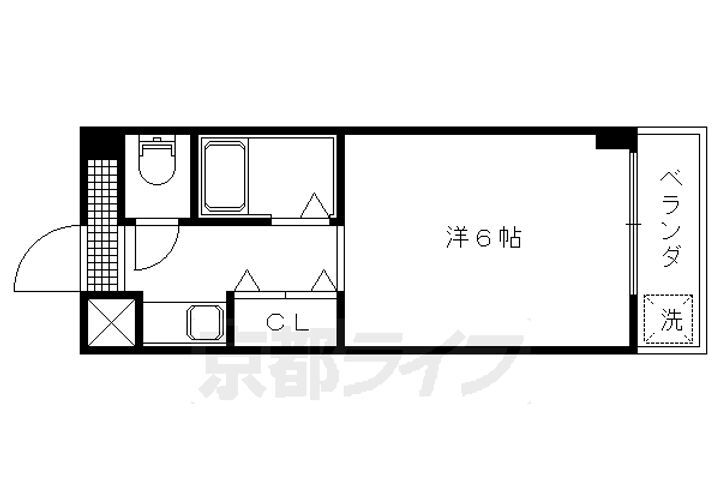 京都府京都市上京区堀川町 北野白梅町駅 1K マンション 賃貸物件詳細