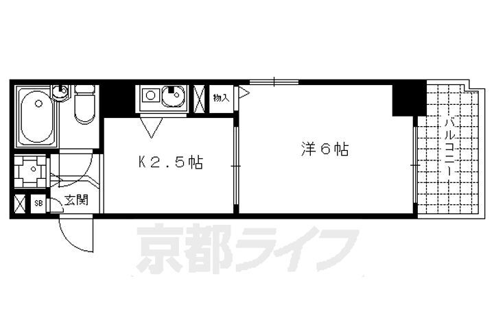 京都府京都市下京区本燈籠町 五条駅 1K マンション 賃貸物件詳細