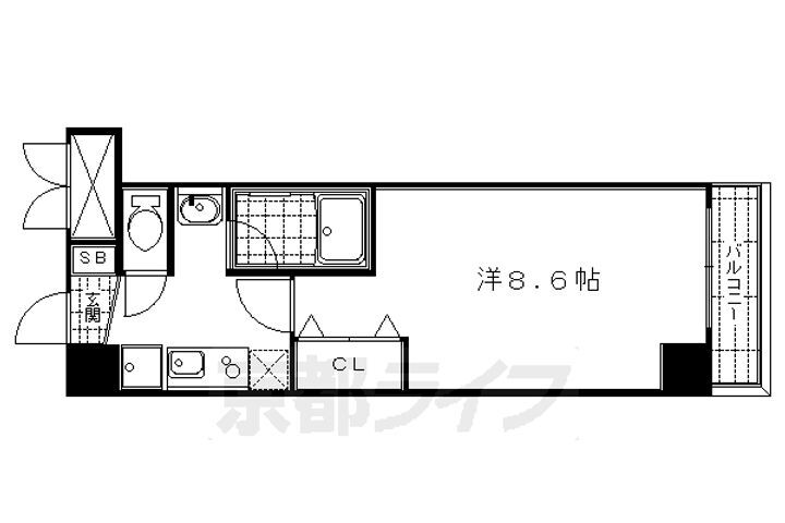 京都府京都市中京区藤西町 四条駅 1K マンション 賃貸物件詳細