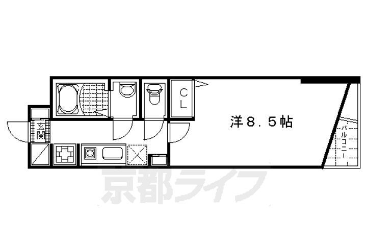 京都府京都市下京区燈籠町 五条駅 1K マンション 賃貸物件詳細