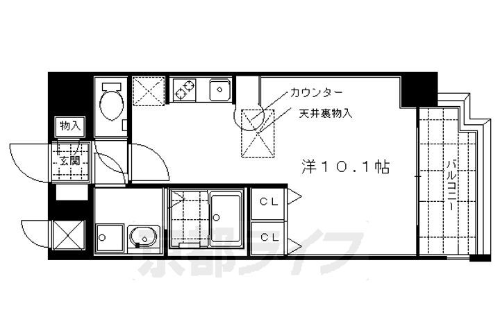 京都府京都市中京区聚楽廻東町 二条駅 ワンルーム マンション 賃貸物件詳細