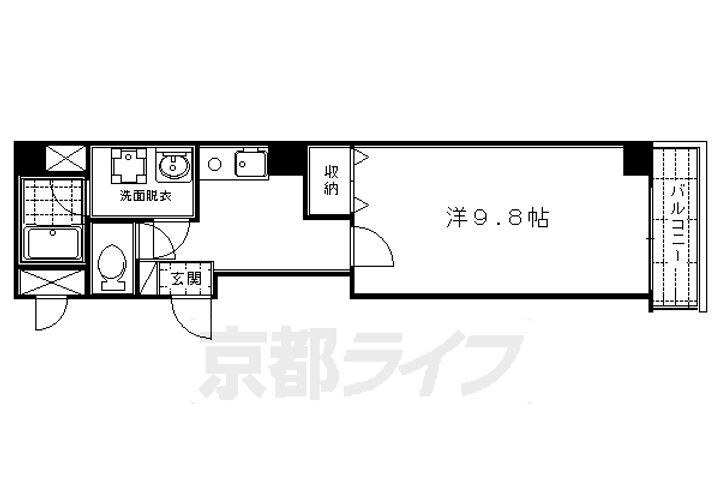 京都府京都市下京区高辻大宮町 大宮駅 1K マンション 賃貸物件詳細