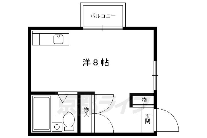 京都府京都市北区紫竹下緑町 北大路駅 1K マンション 賃貸物件詳細
