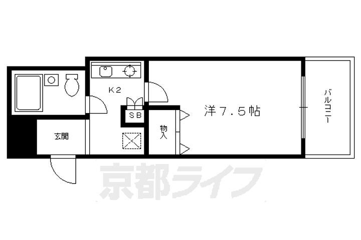 京都府京都市上京区清元町 丸太町駅 1K マンション 賃貸物件詳細