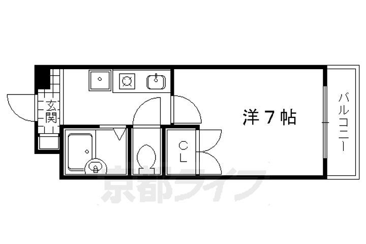 京都府京都市上京区東町 北野白梅町駅 1K マンション 賃貸物件詳細