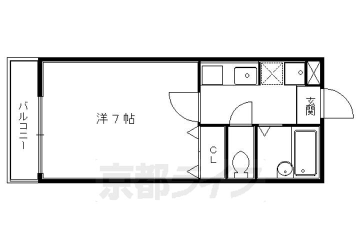 京都府京都市左京区松ケ崎東町 松ヶ崎駅 1K マンション 賃貸物件詳細